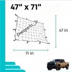 Truck Bed Cargo Net 47"X71" Heavy Duty For Chevrolet Silverado 1500 & 2500. Fixed Price $22.50.