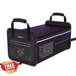 Sugarfox 63L Purple Car Trunk Organizer Waterproof Collapsible. Fixed Price $44.99.