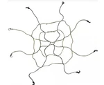 Husky Adjustable Cargo Net W/ Hooks 9.25"W X 10.75"L. Fixed Price $13.30.