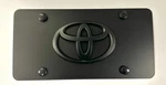 3D Toyota Camry Emblem Stainless Steel Front Black License Plate W/ Caps. Fixed Price $24.95.