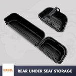 Excel Under Seat Storage Box 2015-2024 Ford F-150 Black Organizer Set. Fixed Price $79.99.