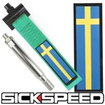 Sickspeed Mint Green Sweden Flag Front Bumper Racing Tow Hook Strap For Volvo. Fixed Price $24.88.