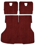 1987-93 Mustang Hatchback Rear Cargo Area Cut Pile Carpet Set With Mass Backing. Fixed Price $149.99.