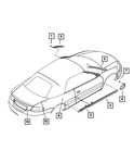 Genuine Mopar Deck Upper Panel Molding 4805487AB. Fixed Price $360.46.