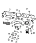 Genuine Mopar Center Stack 7EV04DX9AB. Fixed Price $235.14.